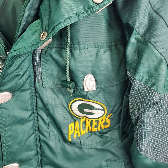 Vtg 90s NFL Pro Line Green Bay Packers Jacket Coat Sz XL Logo Athletic Full-Zip - Picture 8 of 16